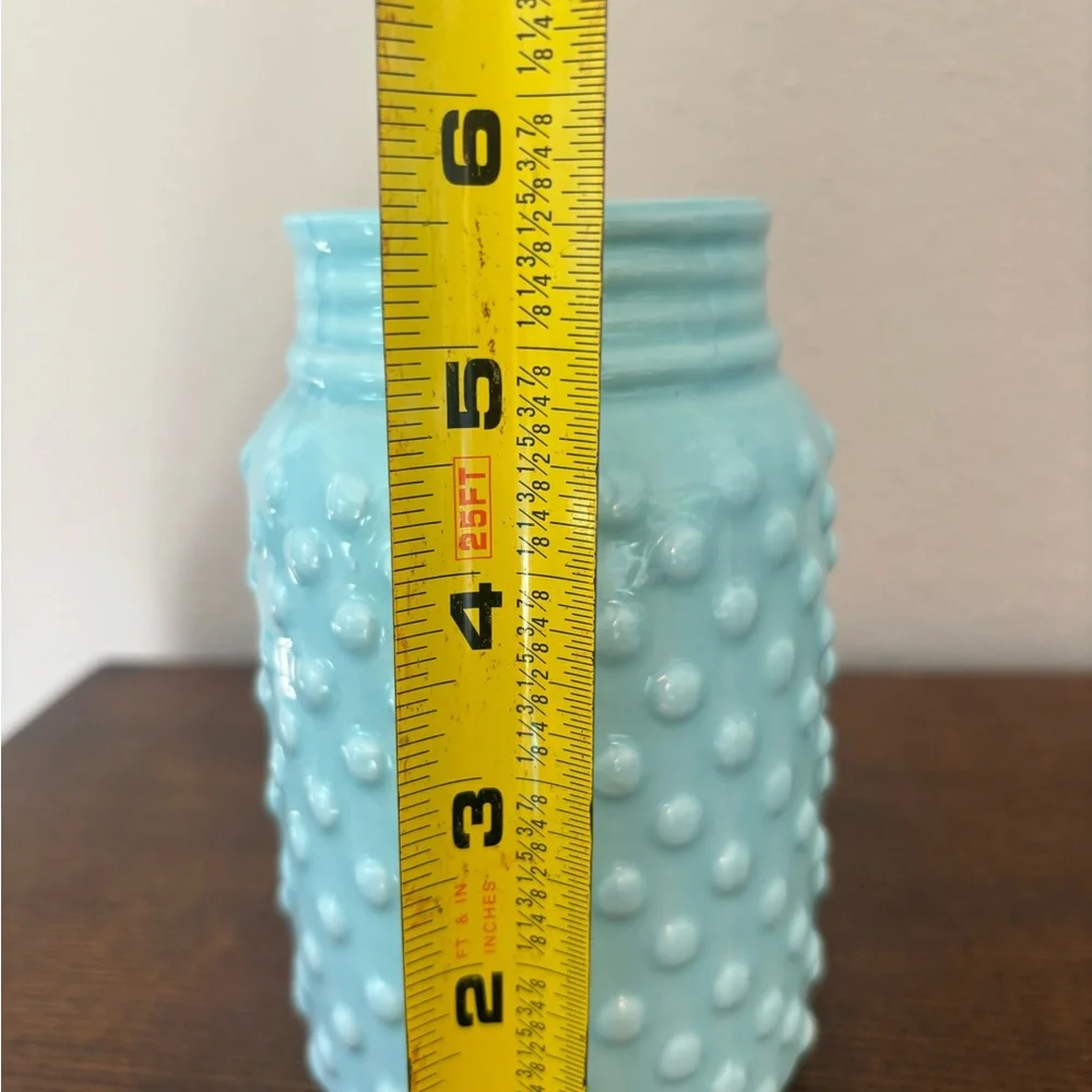 Blue Textured Ceramic Vase